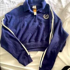 Pink sweater oversized size L color blue